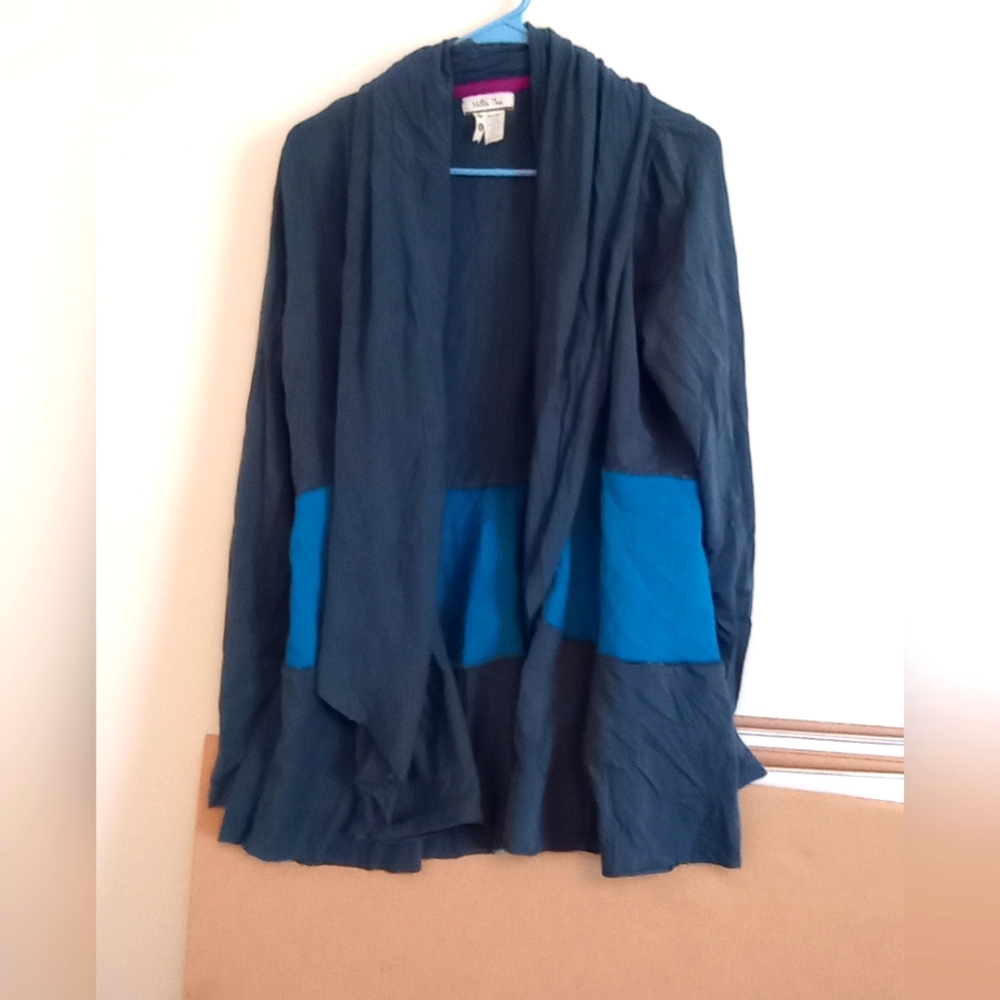Matilda Jane Women's Size Large L Blue Long Sleeve Cardigan